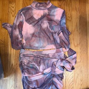 Oh Polly Multicolor Ruched Dress